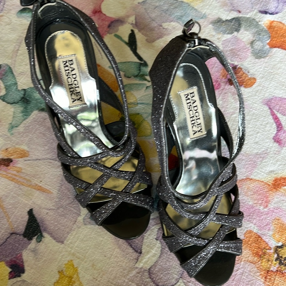 Badgley Mischka high heeled sandals.